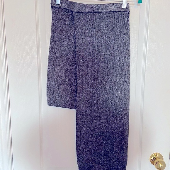silver asymmetrical skirt from Simmons - Picture 1 of 4